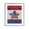 Stupell Industries Historic America 250 Years Framed Print Under Glass, design by Cindy Jacobs